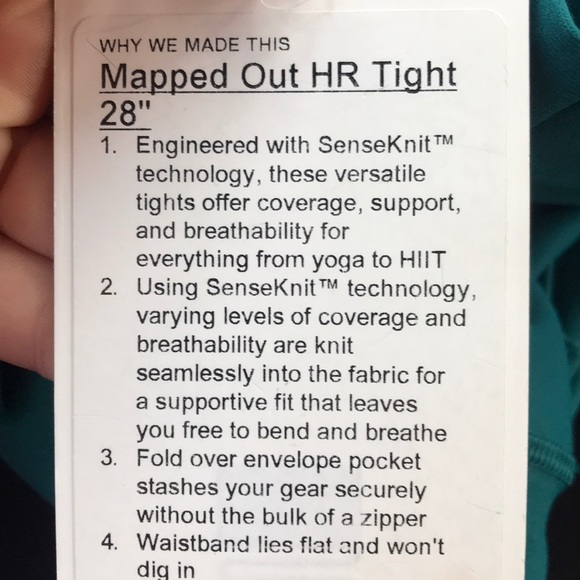 Lululemon Mapped Out Tight 28” NWT - Picture 6 of 6